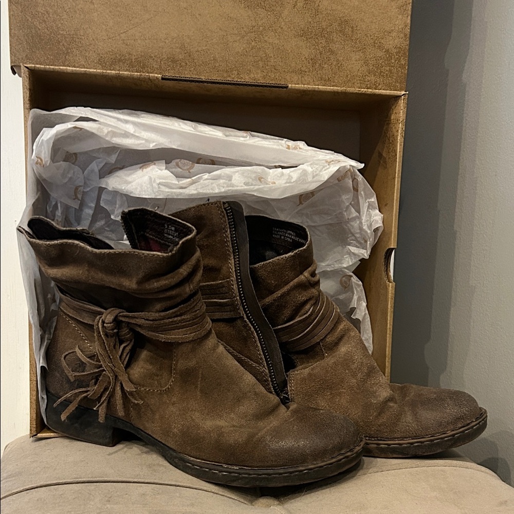 Born Ankle Boots in Brown